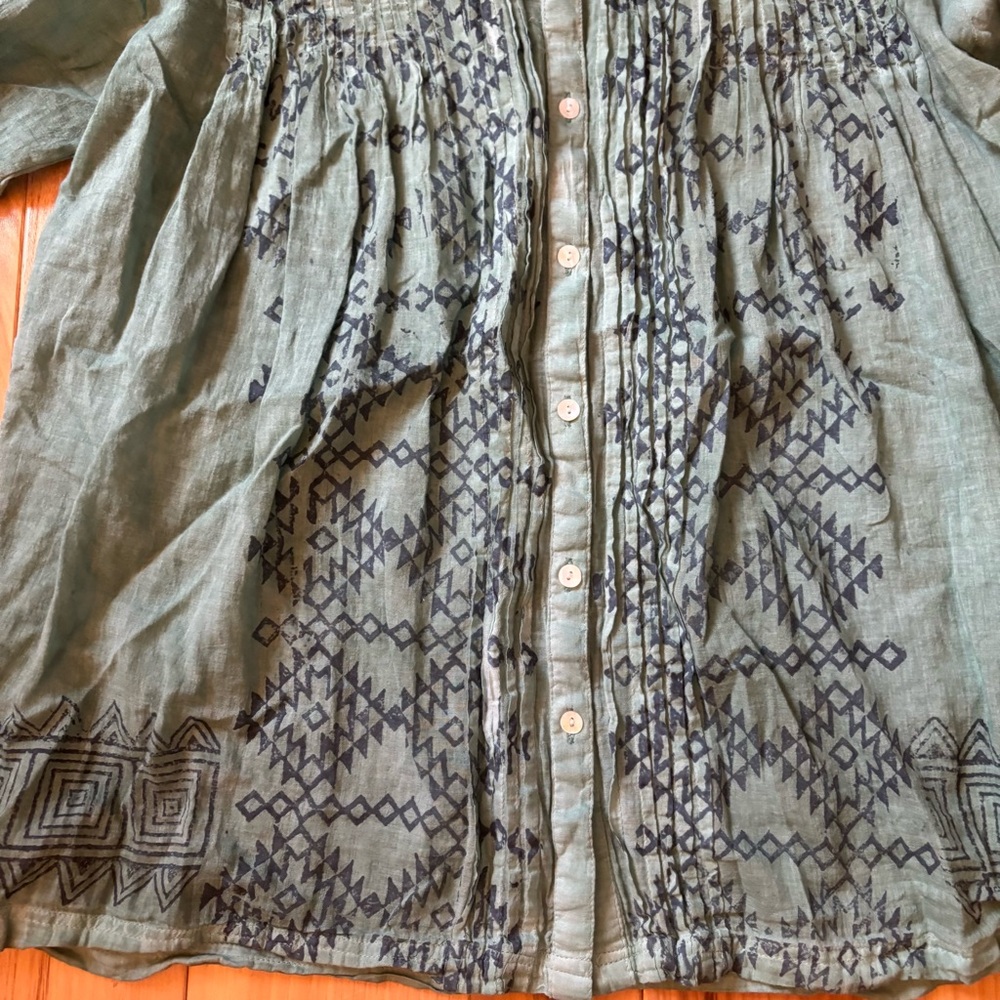 Signals Boho Patterned Button Front Lightweight C… - image 4